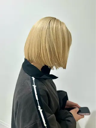 ショート 👔ボブ﹨髪質改善 ストレート🩳ももかのヘアスタイル