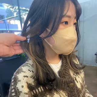 セミロング カラー ハイトーン/デザイン hirokiのヘアスタイル