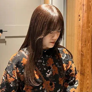 ロング カラー MUKU リカのヘアスタイル