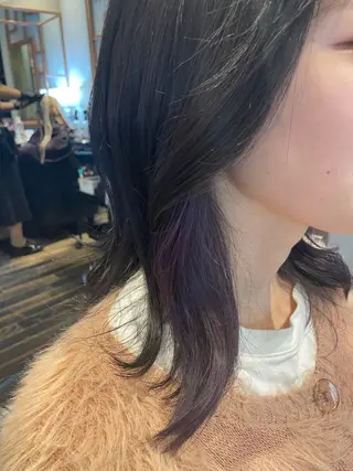 ミディアム カラー Canon/ インナーカラー/小倉のヘアスタイル