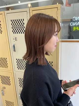 ミディアム SUNC/🤎 オオクマ　カナエ🤎のヘアスタイル