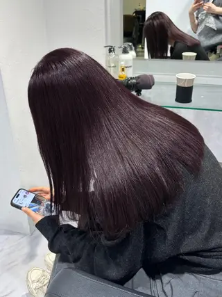 ロング カラー 表参道♡暗髪♡ 艶カラー♡アユミのヘアスタイル
