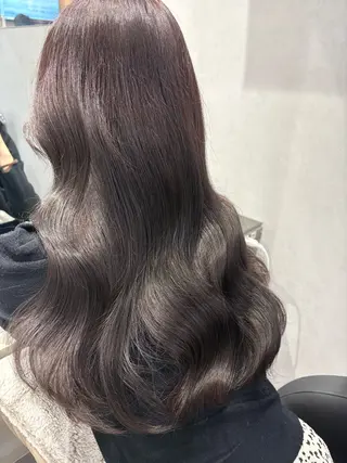 ロング カラー ヘアアレンジ 韓国透明感🇰🇷 SAKURAのヘアスタイル