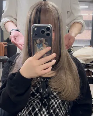 ロング カラー ハイトーンエクステ 🎩カズキ🎩のヘアスタイル