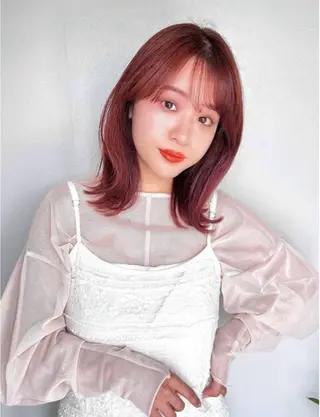 ミディアム カラー ヘアアレンジ 小林 あすかのヘアスタイル