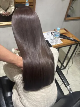 ロング カラー パーマ ヘアアレンジ misa🫧ナチュラ ル縮毛矯正/髪質改善のヘアスタイル