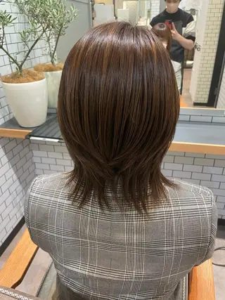 ミディアム ✨ハイトーン✨ダブル カラー✨シバサキのヘアスタイル