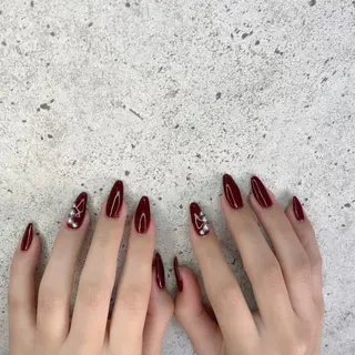 ロング カラー パーマ ヘアアレンジ メンズ キッズ ネイル マツエク・マツパ Salon Ｋのネイルデザイン