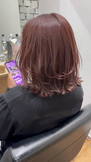ミディアム 川下 諒のヘアスタイル