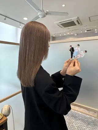 ロング カラー ヘアアレンジ REONA🪽✨薬院 レイヤーカット🫧のヘアスタイル