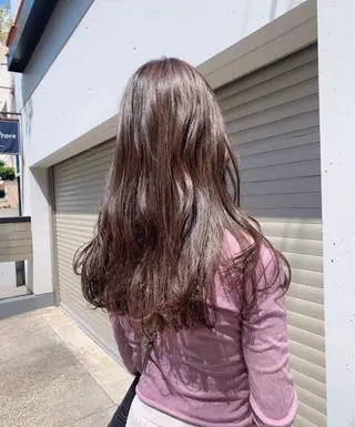 セミロング カラー 似合わせカラー🫶 小川千波のヘアスタイル