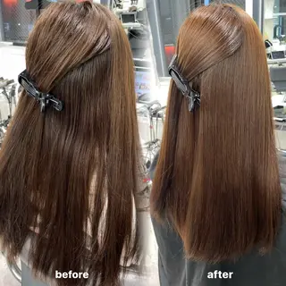 ロング パーマ 透明感カラー 💞みどりのヘアスタイル