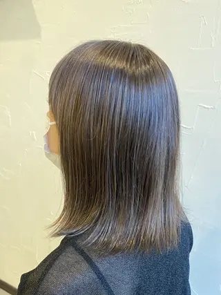 ミディアム カラー 土屋 夕貴のヘアスタイル