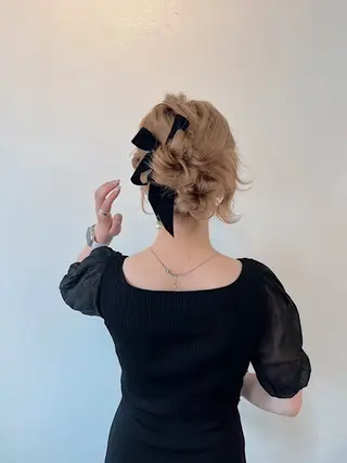 セミロング ヘアアレンジ h a k u 大倉 卓人のヘアスタイル