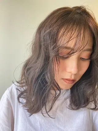 ミディアム カラー shoji༄ mikuのヘアスタイル
