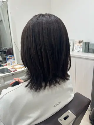 ミディアム カラー そうま みのりのヘアスタイル