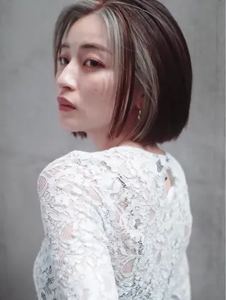 ショート カラー opus 店長大和 レイヤー/赤み消しのヘアスタイル