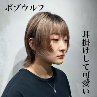 ショート 🐺立川のウルフ屋 さん🐺おかみ🐺のヘアスタイル
