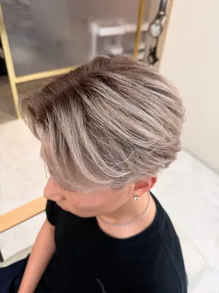 ショート カラー メンズ 韓国レイヤー×ツヤ髪 /TAICHI🩶のヘアスタイル