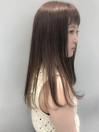 ロング 似合わせ艶髪カラー ❤️ハダユミのヘアスタイル