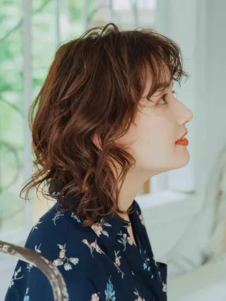 ミディアム カラー ヘアアレンジ 北九州美容室 🕊️わかな✂︎のヘアスタイル