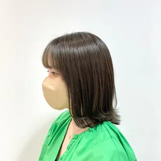 ミディアム カラー 💫小顔カット TAROのヘアスタイル
