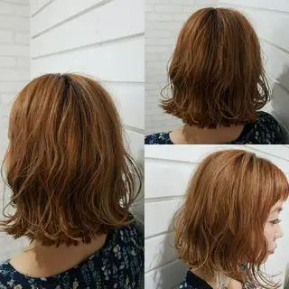 ミディアム 今中 小百合のヘアスタイル