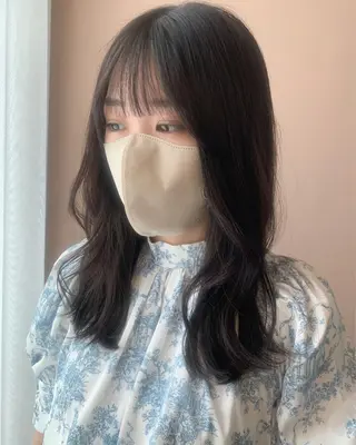 ロング カラー hub hair レイヤー/透明感のヘアスタイル