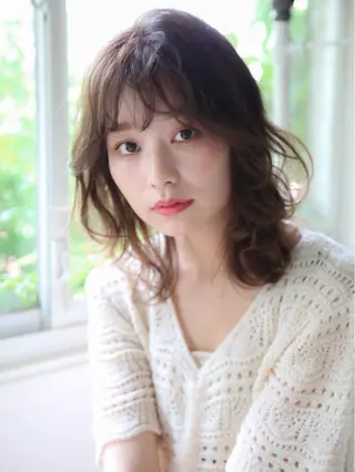 セミロング カラー パーマ ヘアアレンジ メンズパーマ特化🔥 ツイスパ/シャドウのヘアスタイル
