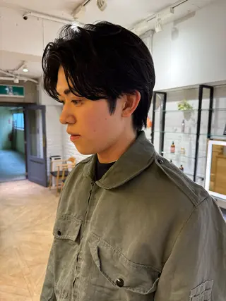 メンズ シャドウパーマ 田形清流のヘアスタイル
