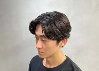 ミディアム パーマ ヘアアレンジ メンズ fifth 石川 凪のヘアスタイル