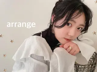 ロング カラー ヘアアレンジ 市川 千夏のヘアスタイル