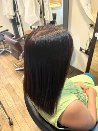 ミディアム カラー 奥山 和奏のヘアスタイル