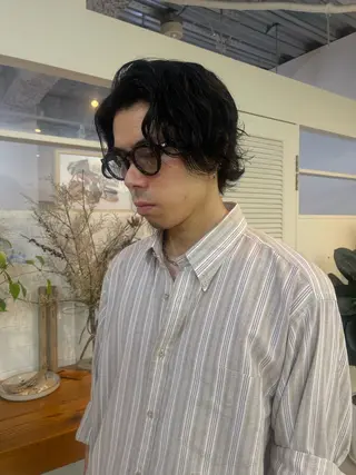 ミディアム パーマ メンズ 🌚モデル募集60% off:Fuka🌝のヘアスタイル