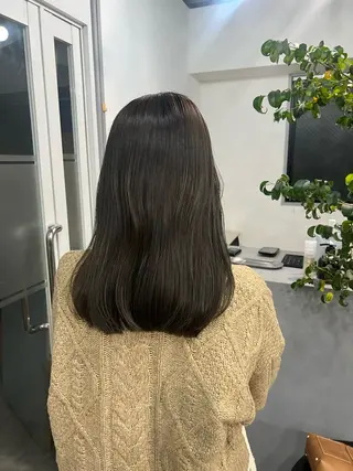セミロング note所属・💗hikaru💗 透明感カラーのヘアスタイル
