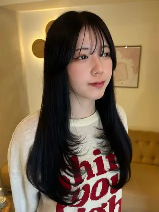 ロング カラー ミルクティ/ピンク/ レイヤー/yuriaのヘアスタイル