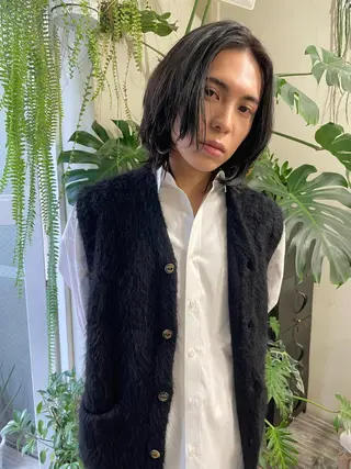 ミディアム メンズ 近藤 裕嗣のヘアスタイル