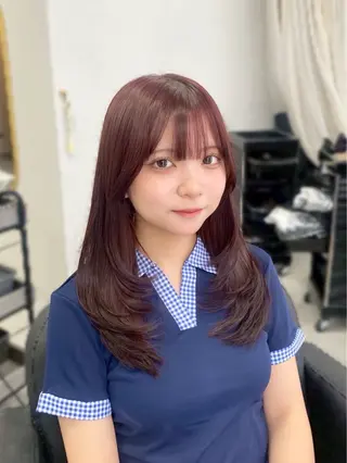 ロング カラー XELM高崎 nearaのヘアスタイル