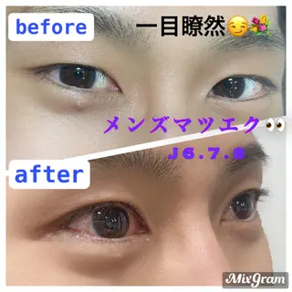メンズ マツエク・マツパ MoaMoa 🩵ᩚsaya🩵ᩚのマツエク・マツパデザイン
