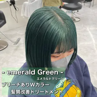 セミロング カラー ボブカットモデル 募集中　ukaのヘアスタイル
