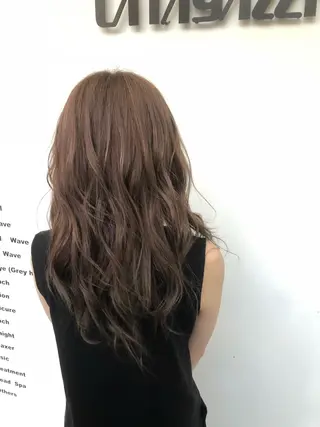 セミロング カラー 東條 克義のヘアスタイル