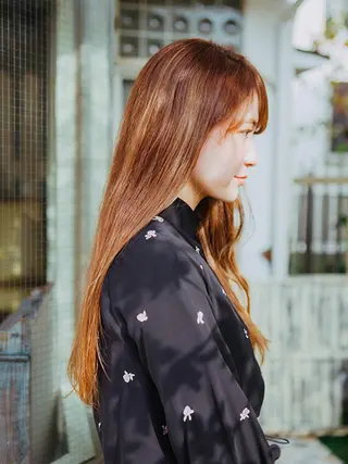 ロング カラー 福島 浩司のヘアスタイル