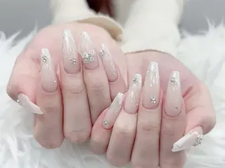 ネイル MoMoA Nail ネイル長さ出し専門店のネイルデザイン