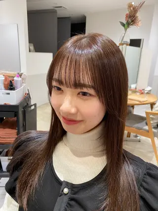 セミロング カラー パーマ クロスパーマ🥇韓国 ヘア🇰🇷濵田航希のヘアスタイル