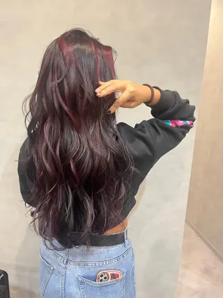 カラー 心美/ブリーチなし 透明感カラーのヘアスタイル