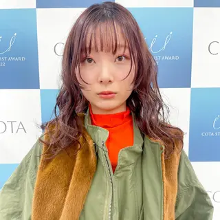 ミディアム カラー レイヤー/高橋 みく /池下/千種のヘアスタイル