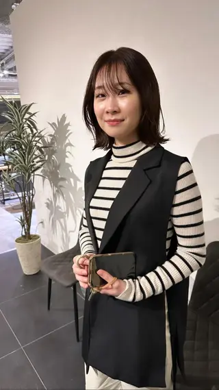 ミディアム 福島 立也のヘアスタイル