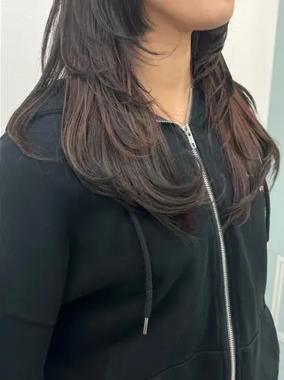 ロング メンズ/パーマ /フェード/岡山秀人のヘアスタイル