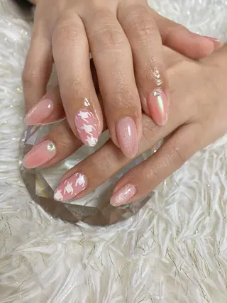 セミロング キッズ ネイル 荒木 莉奈のネイルデザイン