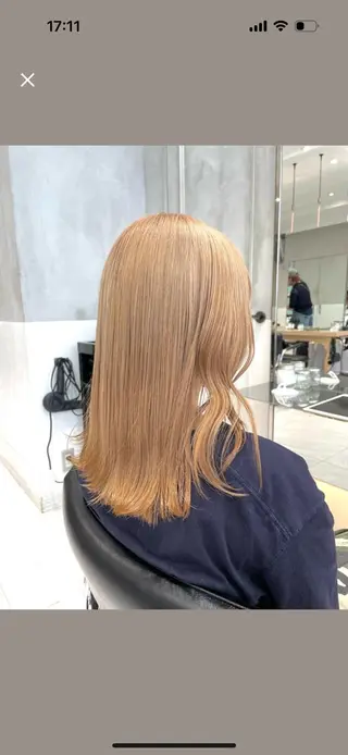 セミロング カラー ヘアアレンジ 似合わせカットカラー 💎モエのヘアスタイル